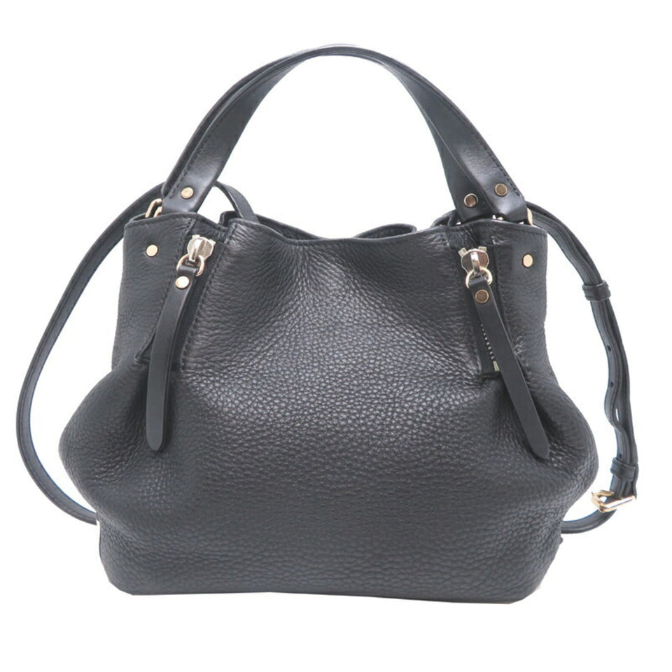 Burberry Black Leather Shoulder Bag ( )