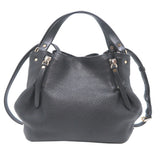 Burberry Black Leather Shoulder Bag ( )