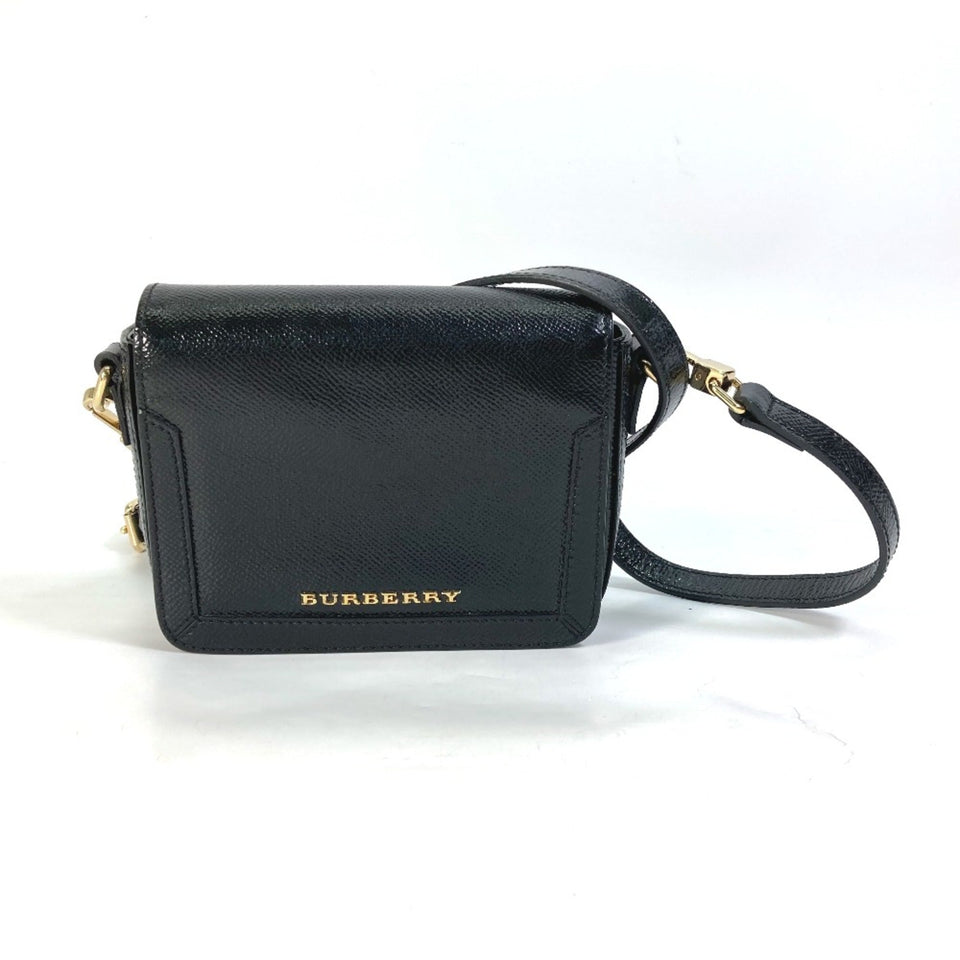 Burberry Black Leather Shoulder Bag ( )
