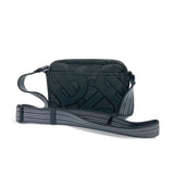 Burberry Black Gray Nylon Canvas Pochette Shoulder Bag ( )