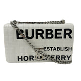 Burberry White Leather Pvc Shoulder Bag ( )
