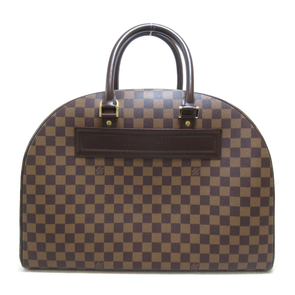 Louis Vuitton Nolita 24 are handbag Brown Ebene Damier PVC coated canvas