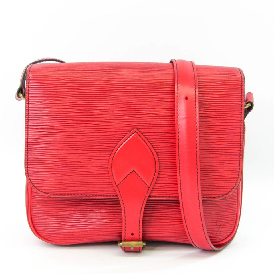 Louis Vuitton Epi Cartouchiere Women's Shoulder Bag Castilian Red