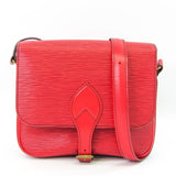 Louis Vuitton Epi Cartouchiere Women's Shoulder Bag Castilian Red