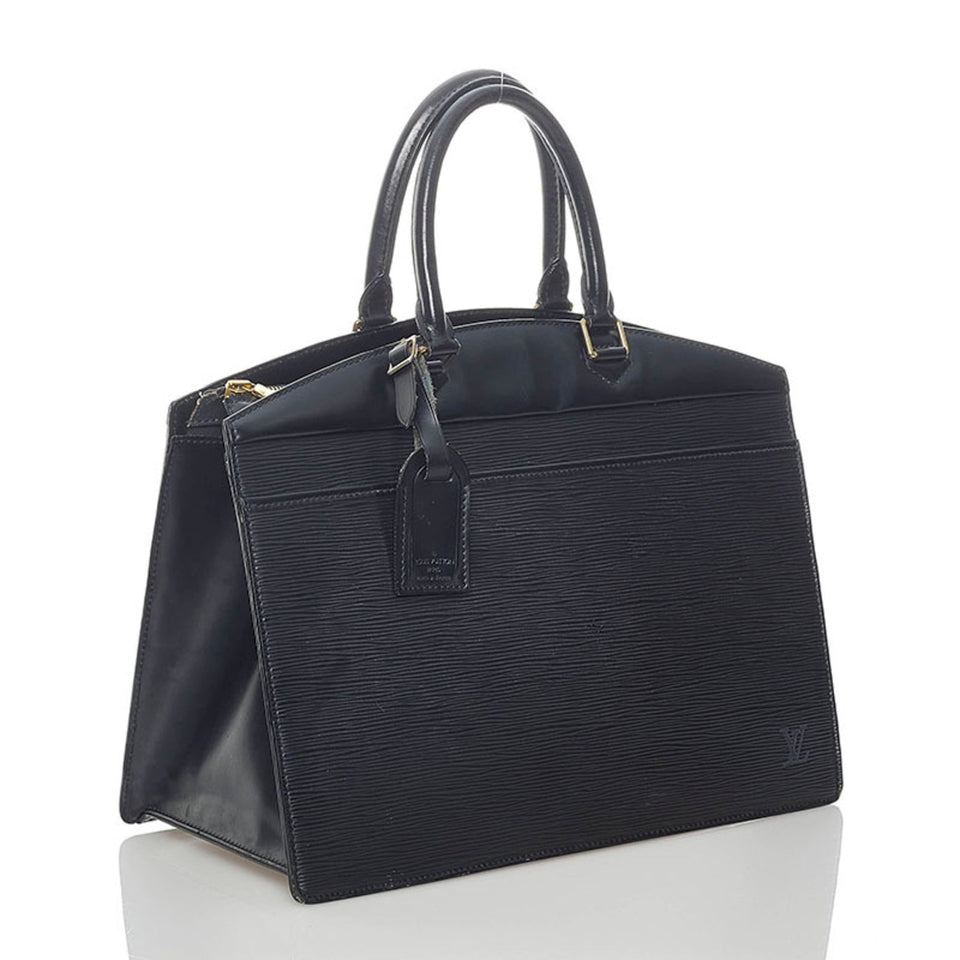 Louis Vuitton Epi Riviera Handbag Noir Leather Ladies Louis Vuitton