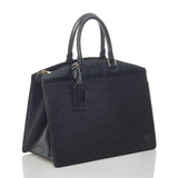 Louis Vuitton Epi Riviera Handbag Noir Leather Ladies Louis Vuitton