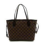 Louis Vuitton Neverfull PM Tote Bag Brown Ebene Damier PVC coated canvas