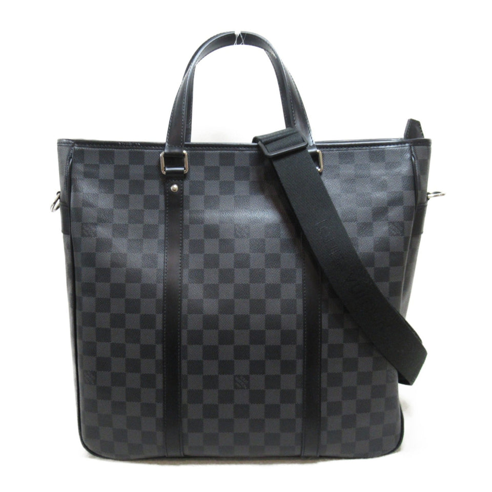 Louis Vuitton Tadao PM business bag Tote Bag Gray Damier graphite PVC coated canvas