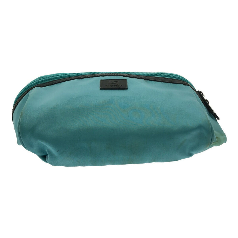 Burberry Black Label Turquoise Nylon Leather Shoulder Bag ( )