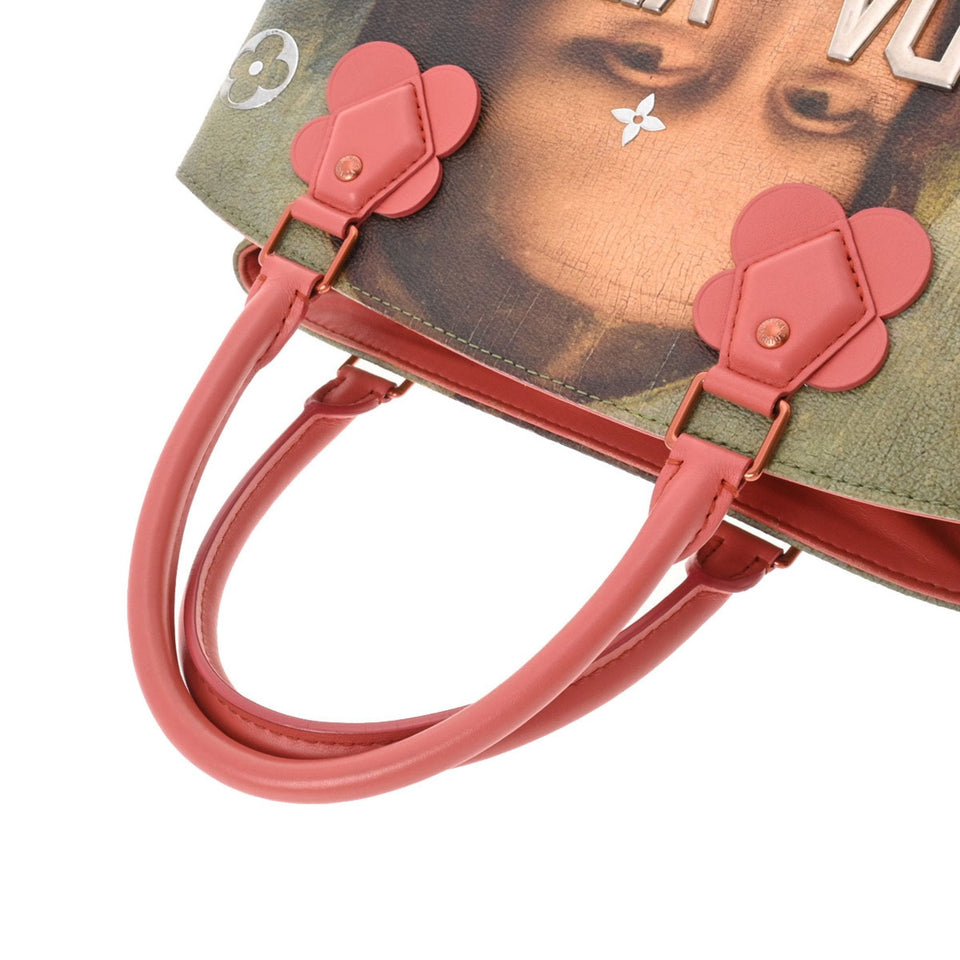 Louis Vuitton Montaigne MM Masters Collection Mona Lisa Pink Women's Leather Bag