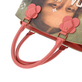 Louis Vuitton Montaigne MM Masters Collection Mona Lisa Pink Women's Leather Bag