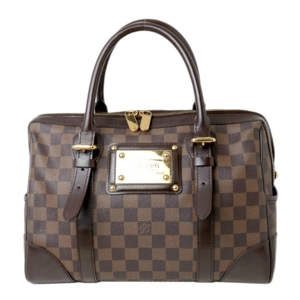 Louis Vuitton Berkeley Handbag Plate Damier Ebene