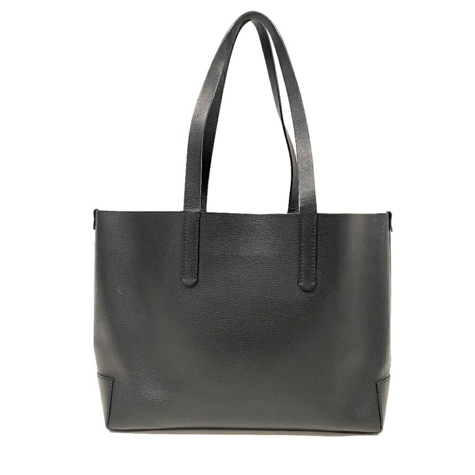 Burberry Black Brown Pvc Leather Tote Bag ( )