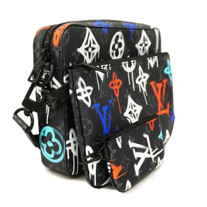 Louis VuittonAuth Monogram Eclipse Trio Messenger Men's Shoulder Bag
