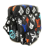 Louis VuittonAuth Monogram Eclipse Trio Messenger Men's Shoulder Bag