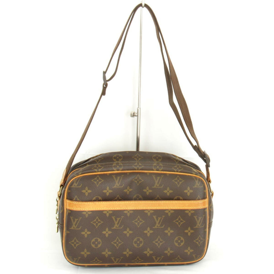 Louis Vuitton Reporter PM Shoulder Bag Monogram Canvas Women's