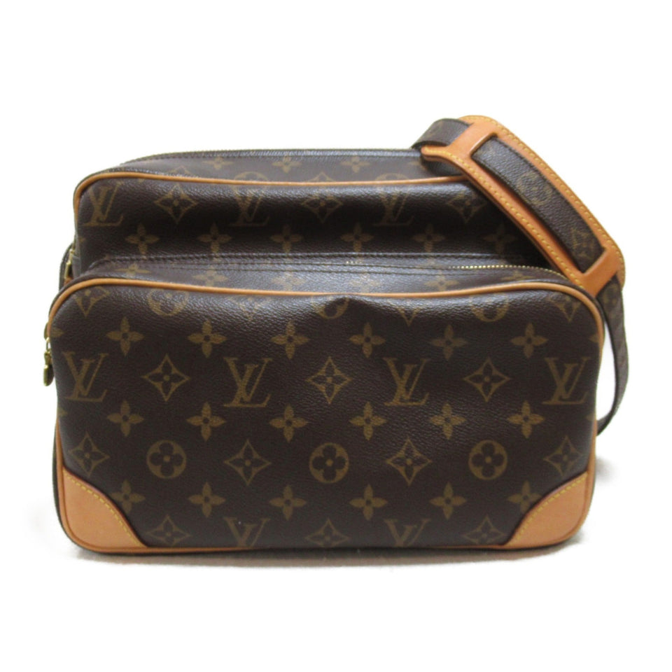 Louis Vuitton Nile Shoulder Bag Brown Monogram PVC coated canvas