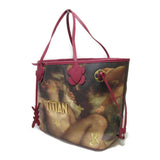 Louis Vuitton Neverfull MM Titian Bordeaux system Masters collection PVC coated canvas Tote
