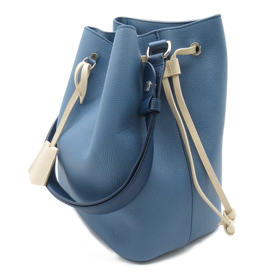 Louis Vuitton Rock Me Bucket Blue Blue gene Taurillon Clemence Leather leather Handbag