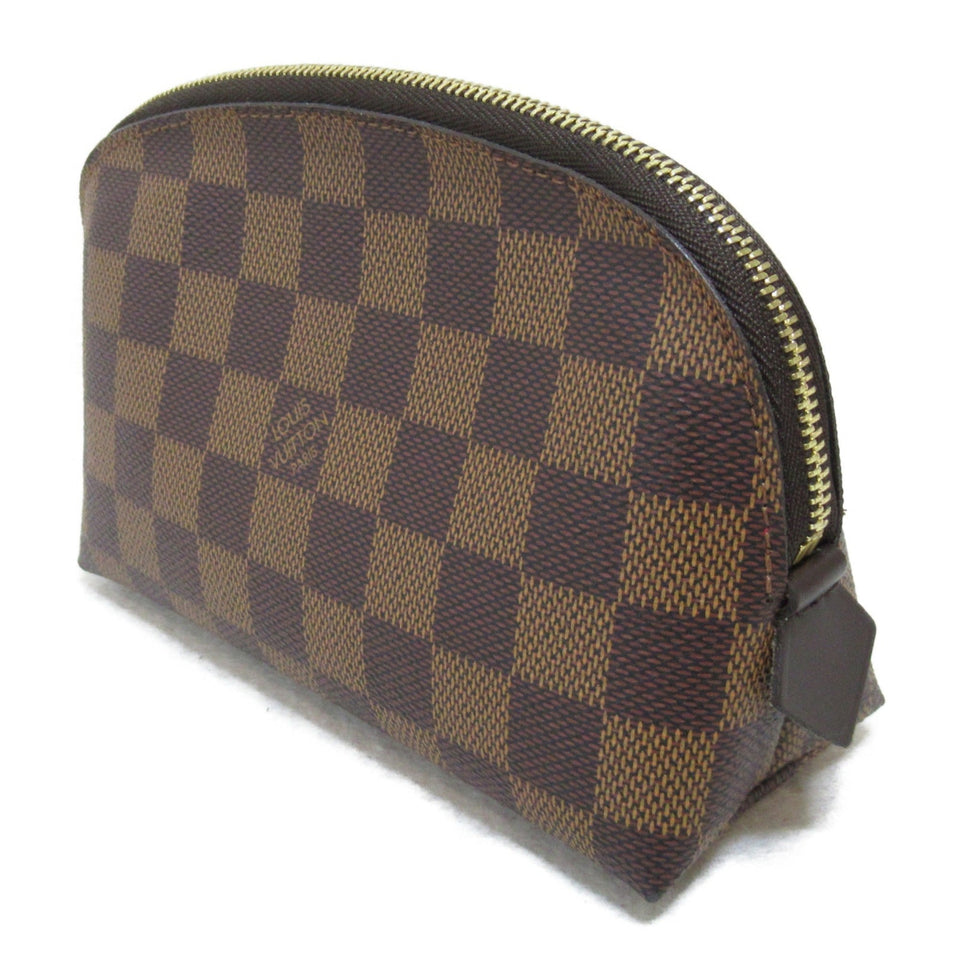 Louis Vuitton Pochette Cosmetics Pouch Brown Damier PVC coated canvas Clutch