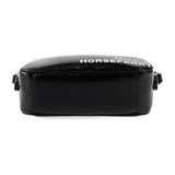 Burberry Black White Coated Canvas Leather Pochette Pouch Shoulder Bag ( )