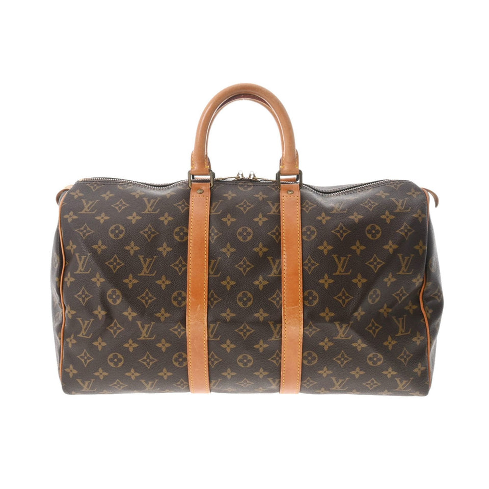 Louis Vuitton Monogram Keepall 45 Brown Women's Canvas Boston Bag