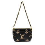 Louis Vuitton Multi Pochette Accessoires Black Monogram empreinte leather Clutch