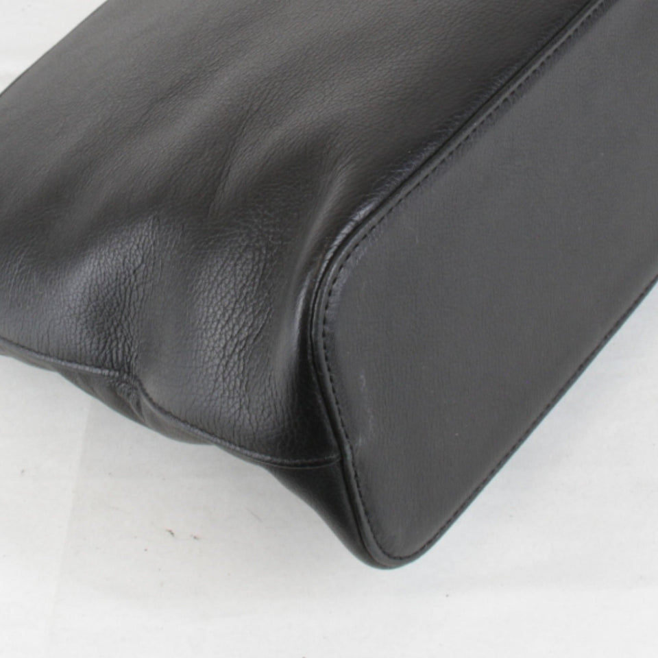 Burberry Black Leather Shoulder Bag ( )