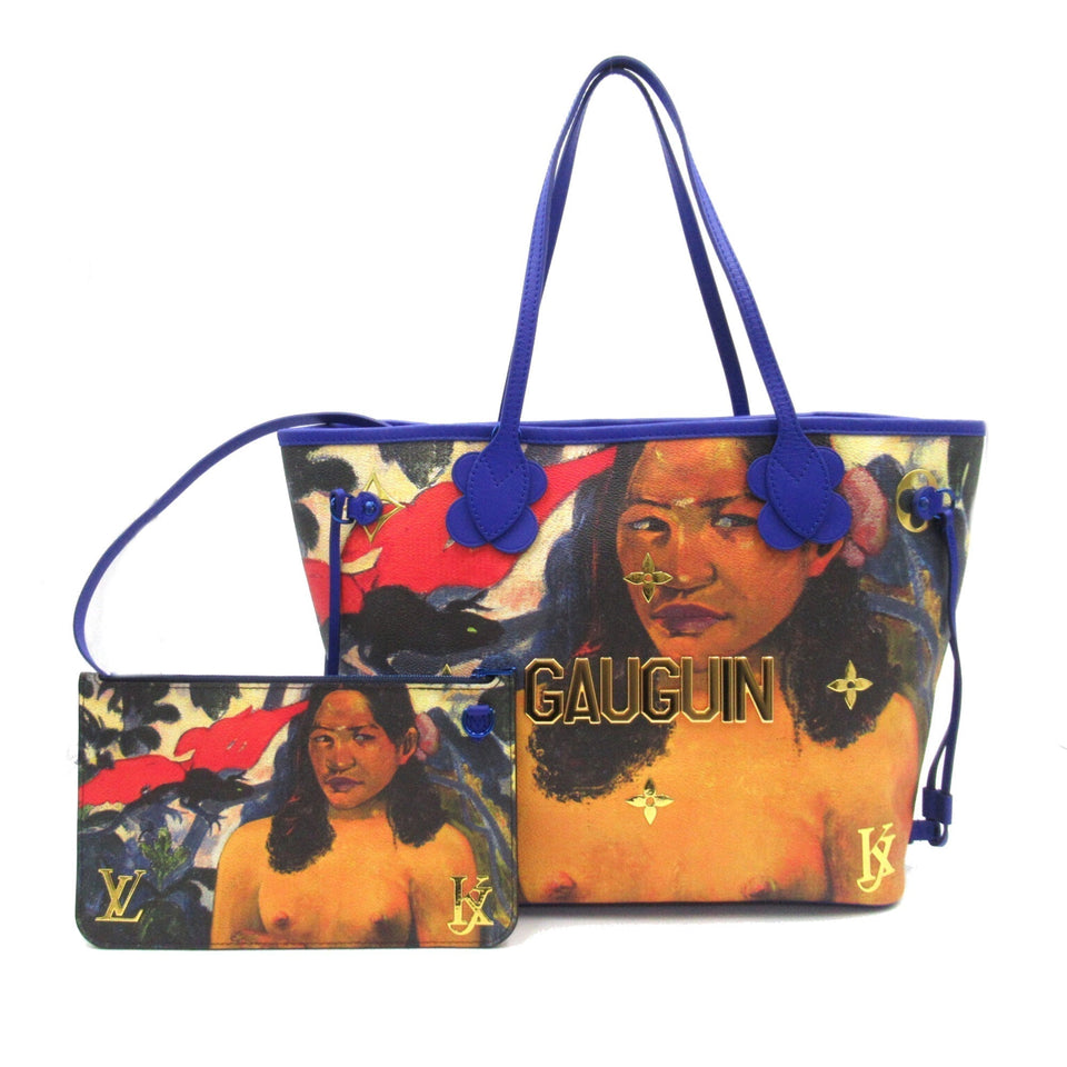 Louis Vuitton Neverfull MM Gauguin Mulch color PVC coated canvas Tote