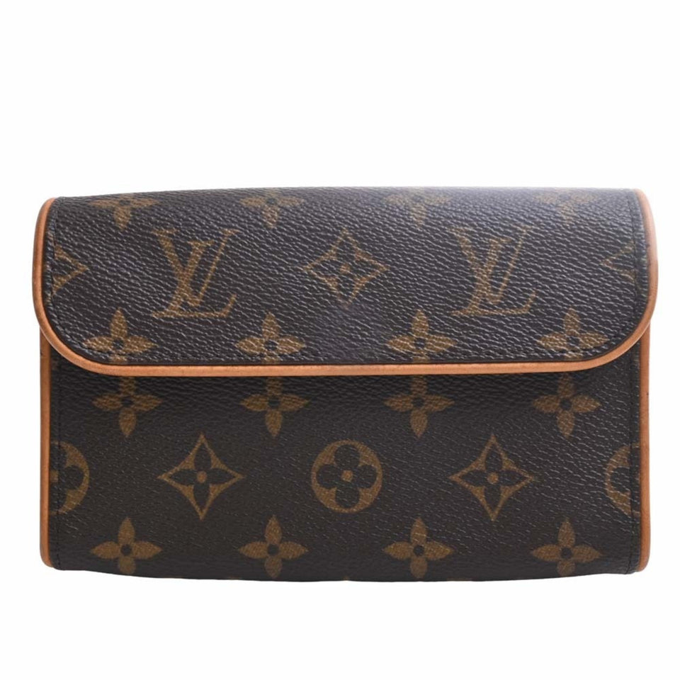 Louis Vuitton Monogram Pochette Florentine Waist Bag Brown Women's
