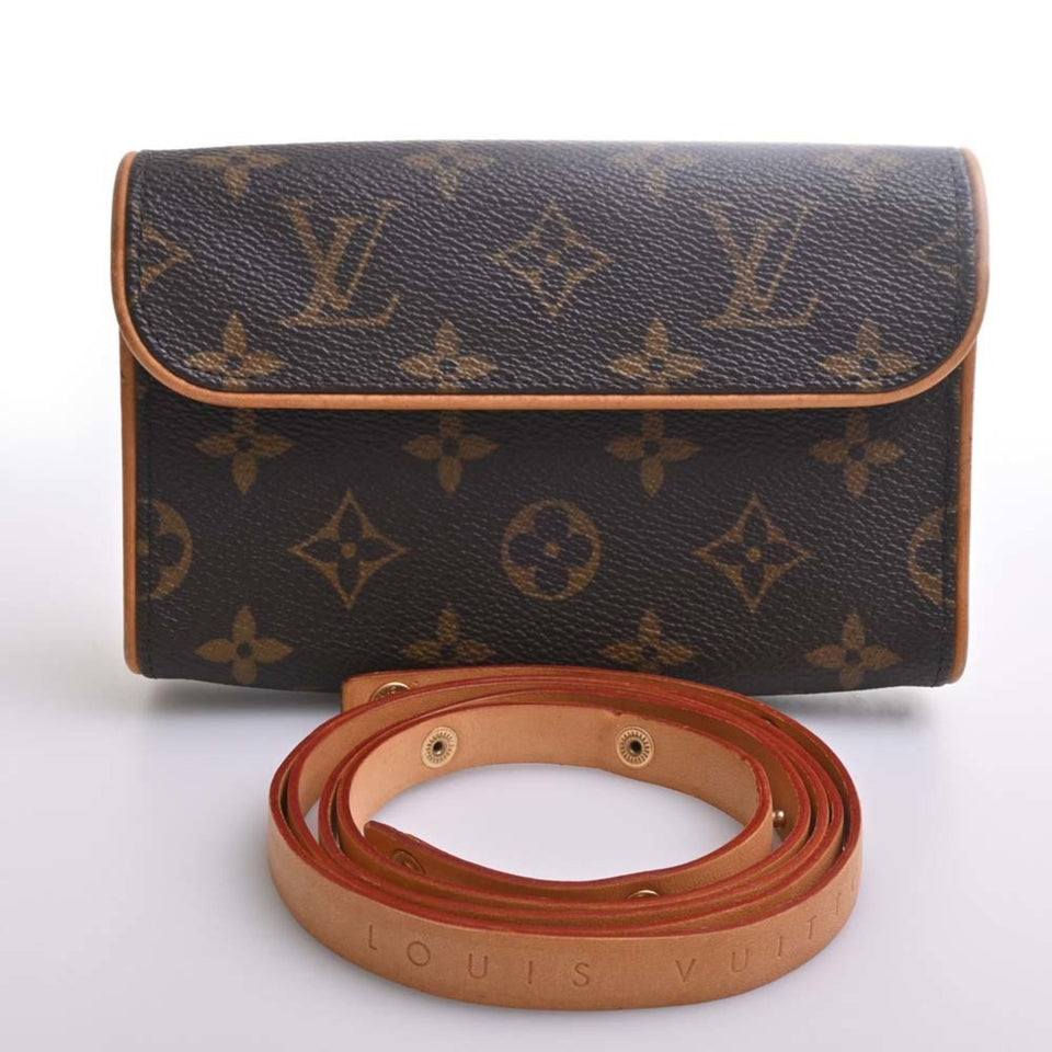 Louis Vuitton Monogram Pochette Florentine Waist Bag Brown Women's