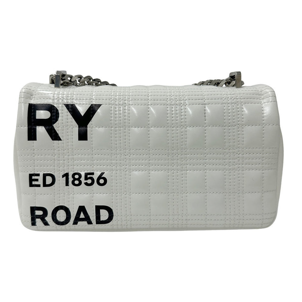 Burberry White Leather Pvc Shoulder Bag ( )