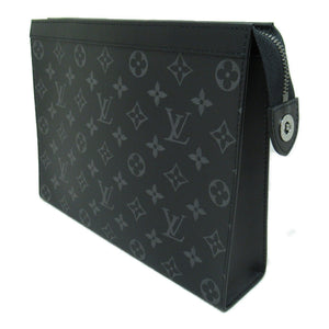 Louis Vuitton Pochette Voyage MM Black Monogram eclipse PVC coated canvas Clutch