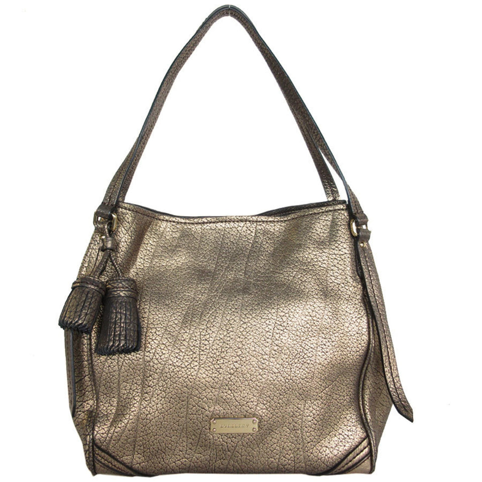 Burberry Gold Leather Shoulder Bag ( )