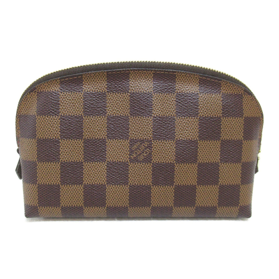 Louis Vuitton Pochette Cosmetics Pouch Brown Damier PVC coated canvas Clutch
