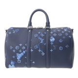 Louis Vuitton Water Color Keepall Bandouliere 40 Navy Men's Monogram Canvas Boston Bag