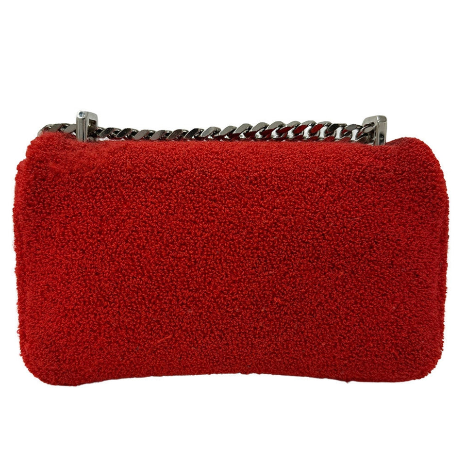 Burberry Red Color Pile Fabric Shoulder Bag ( )