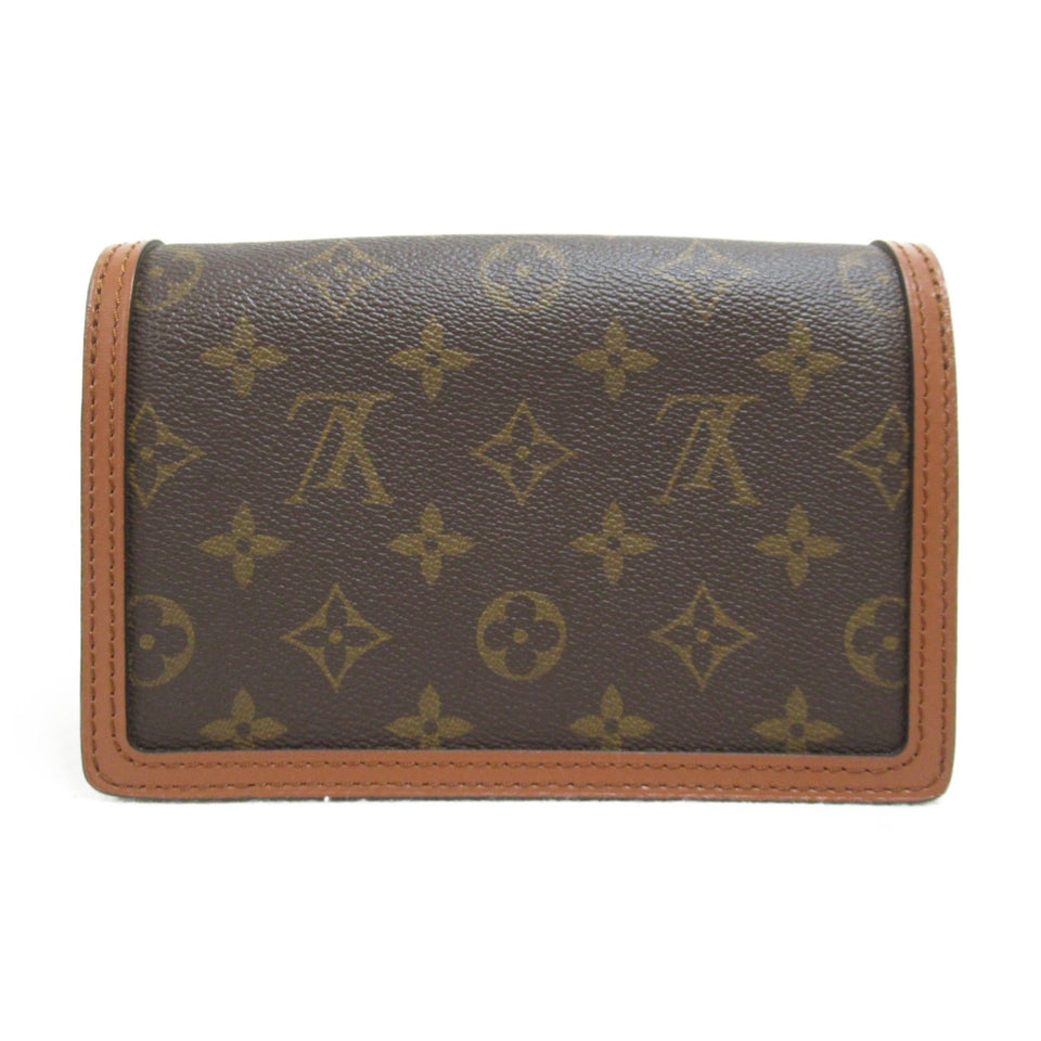 Louis Vuitton Portefeiulle Dauphine Shoulder Bag Brown Monogram Reverse PVC coated canvas