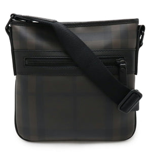 Burberry Black Brown Khaki Brown Pvc Shoulder Bag ( )