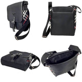 Burberry Black Nylon Leather Shoulder Bag ( )