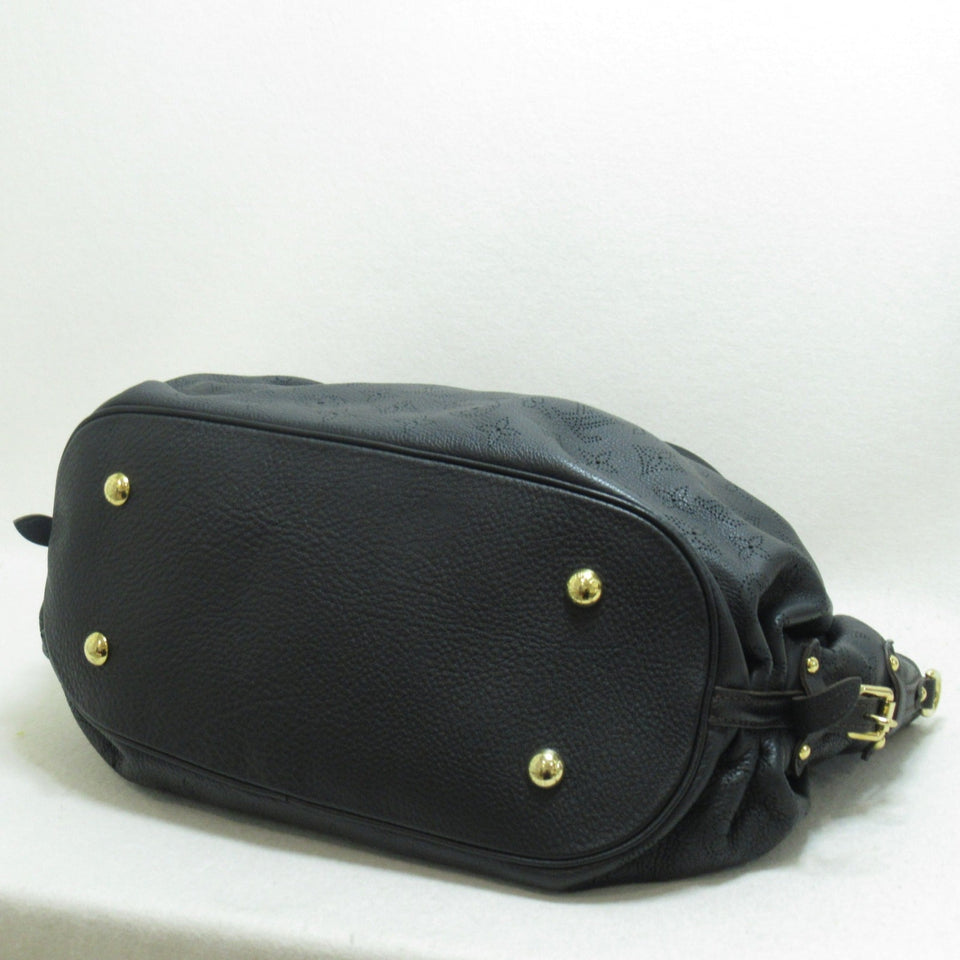 Louis Vuitton Mahina XL Black2wayShoulder Bag Black Black Mahina leather
