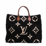 Louis Vuitton Monogram Teddy On the Go GM Handbag Brown/Ivory Women's