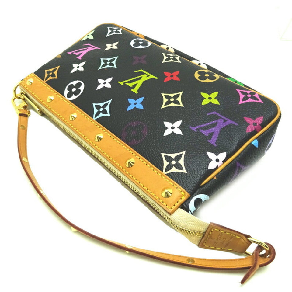 Louis Vuitton Pochette Accessory Women's Pouch Monogram Multicolor Noir [Black] Clutch