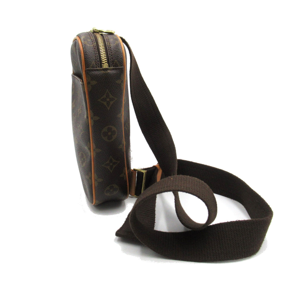 Louis Vuitton Pochette Gange Brown Monogram PVC coated canvas Clutch