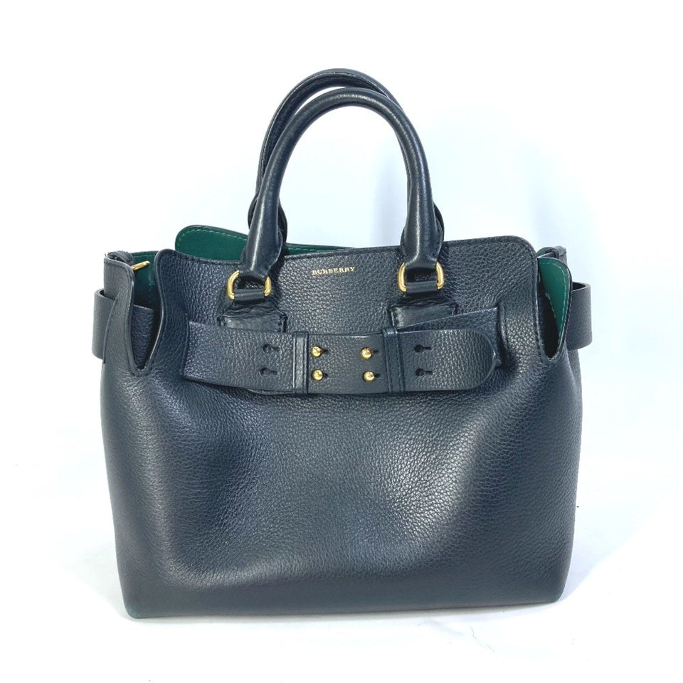 Burberry Black Leather Shoulder Bag ( )