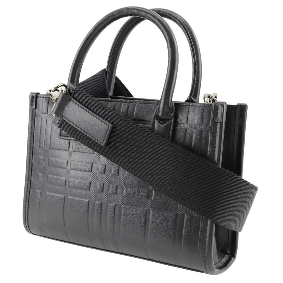 Burberry Black Leather Handbag ( )