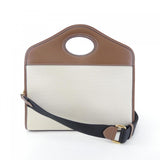 Burberry Beige Brown Handbag ( )