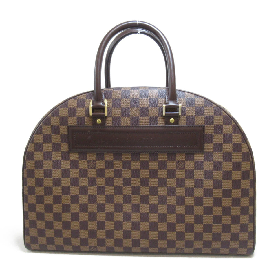 Louis Vuitton Nolita 24 are handbag Brown Ebene Damier PVC coated canvas