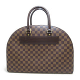 Louis Vuitton Nolita 24 are handbag Brown Ebene Damier PVC coated canvas