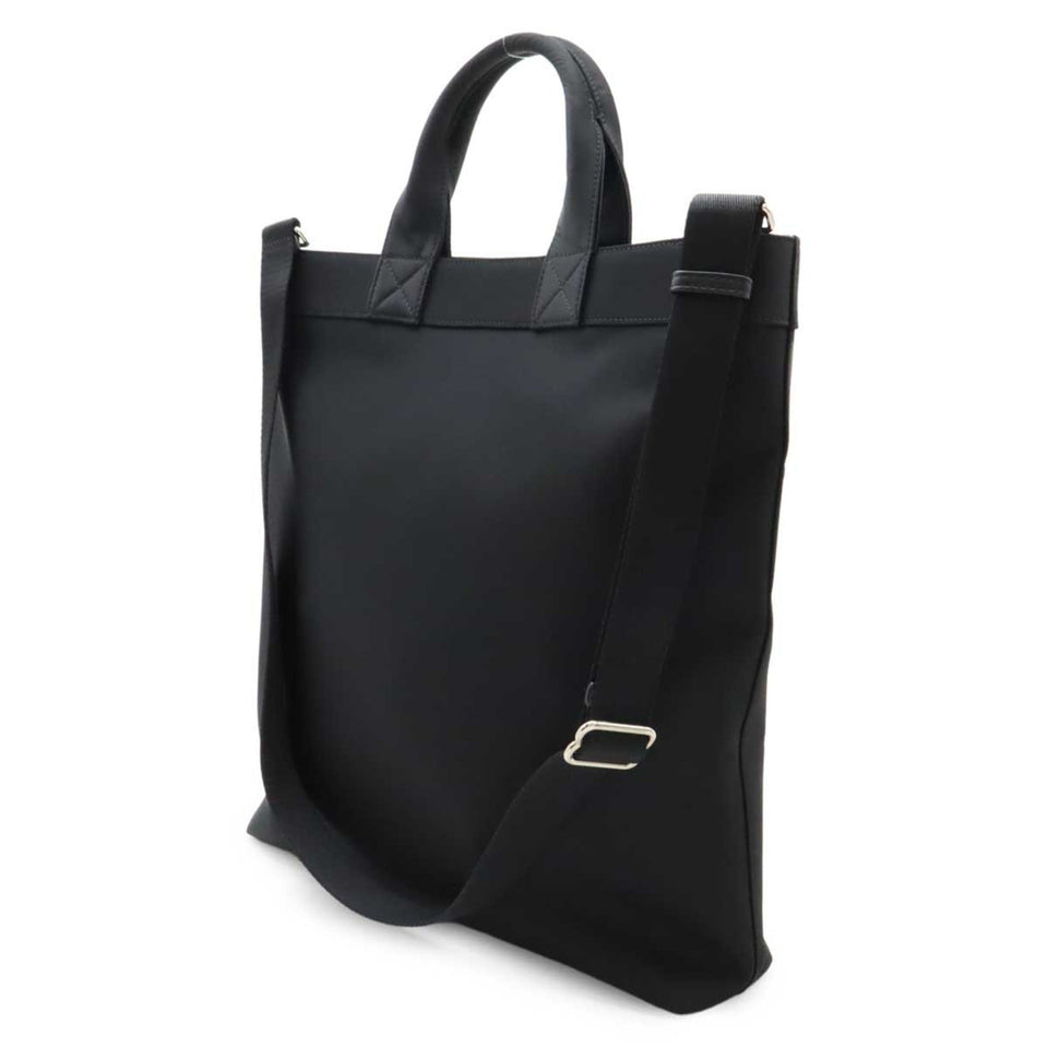 Burberry Black Nylon Leather Shoulder Bag Tote Bag ( )